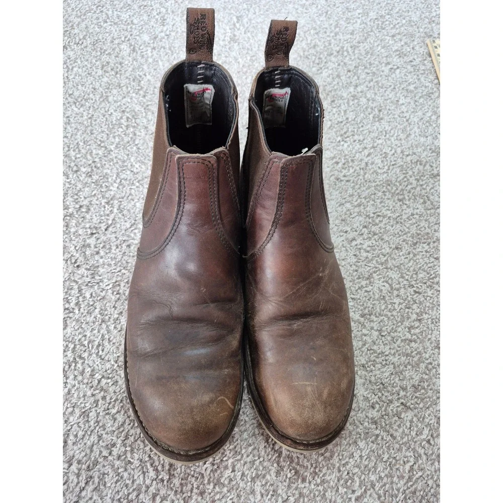 Red Wing Classic Chelsea Boots Brown Leather Size 12 D